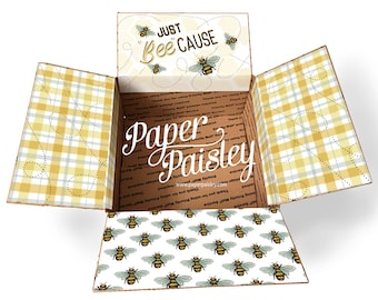 Kit d&#39;autocollants de colis de soins - Just Bee Cause/militaire/missionnaire/déploiement/pensant à vous/cadeau/encouragement/rabats de boîte décorés