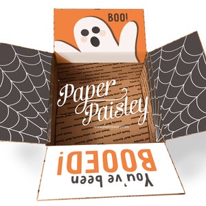 Kit de adesivos para pacote de cuidados – Você foi vaiado/pacote de cuidados universitários/abas de caixa decoradas/militar/implantação/missionário/presente/Halloween/Boo