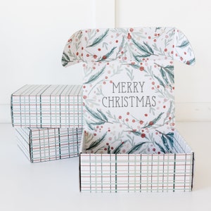 Three Shipping Boxes - Merry Christmas/gift box/shipping box/care package/gift wrapping/gift card/mailer/deployment/holiday/packaging