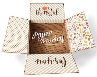 Zestaw naklejek na paczki z okazji Święta Dziękczynienia: Klapy skrzynek USPS