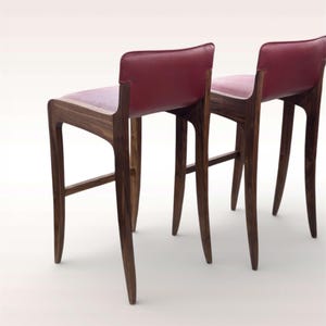 Custom Bar stools -Counter stools - Handmade Emi Slim low back image 3