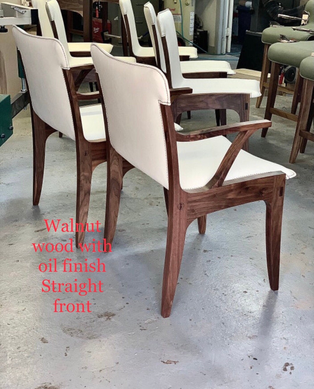 Dining Chair EMI Slim Custom Dining Chairs Wood Chairs Etsy