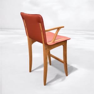 Custom built Leather Barstool or Counterstool EMI