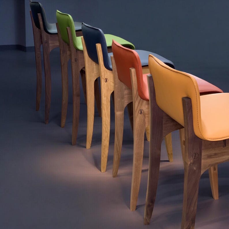 Handmade Bar stool - Custom stool - Counter stools - Modern Barstool - “EmiLu” bild 6