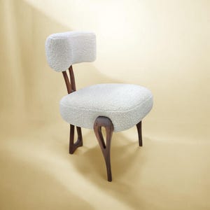 Handcrafted Maria Dining Chair: Solid Wood Accent Chair