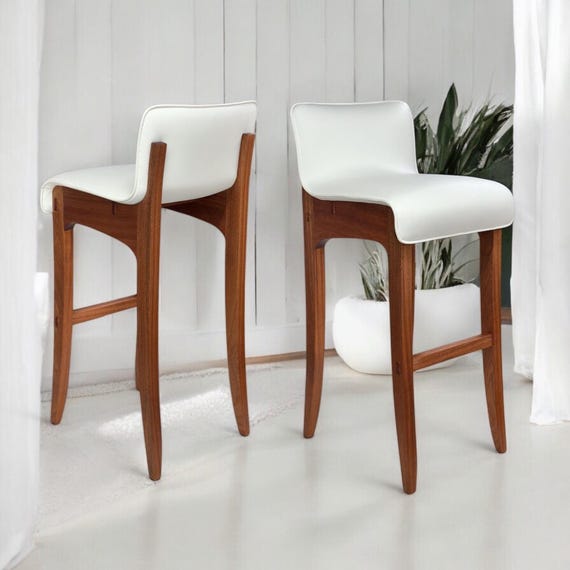 Handmade Bar stool - Custom stool - Counter stools - Modern Barstool - “EmiLu”