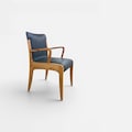Handmade Walnut Dining Chair: Custom CocoLina Slim Design