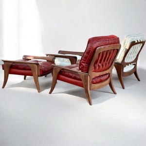 Comfortable Leather Chair, Custom Chair, “Gelina II Lounge Chair”