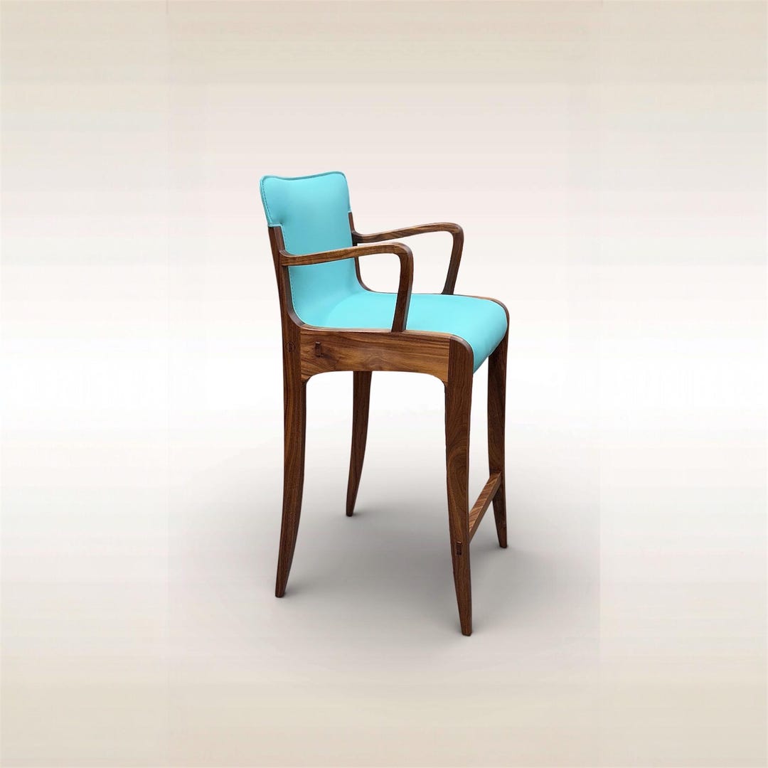 Custom Stoll Example Custom Bar Stools - Hand Made Counter Stools - “cocolina Slim” - Etsy