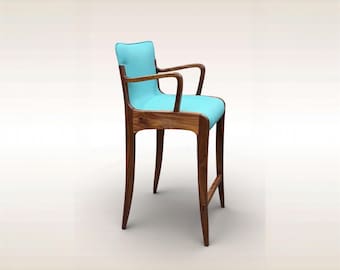 Custom Bar stools - Hand made Counter stools -  “CocoLina Slim”