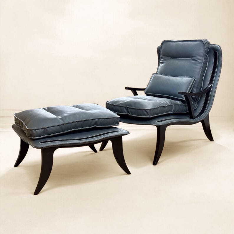 Custom Armchair, Handmade Lounge Chair EMI image 7