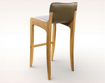 Custom Bar stools -Counter stools - Handmade Emi Slim low back
