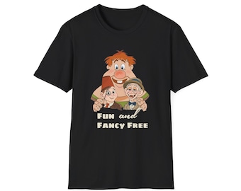 Camiseta unisex suave, divertida y elegante, con dibujos animados, ideal como regalo para los amantes de Disney, ropa informal, divertida camiseta gráfica.