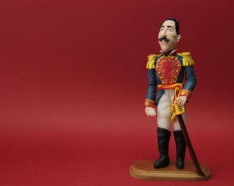 Freemason sculpture, Francisco de Paula Santander, Figurine, custom Personalised, Famous Person Costume, Political,  Person History, masonic