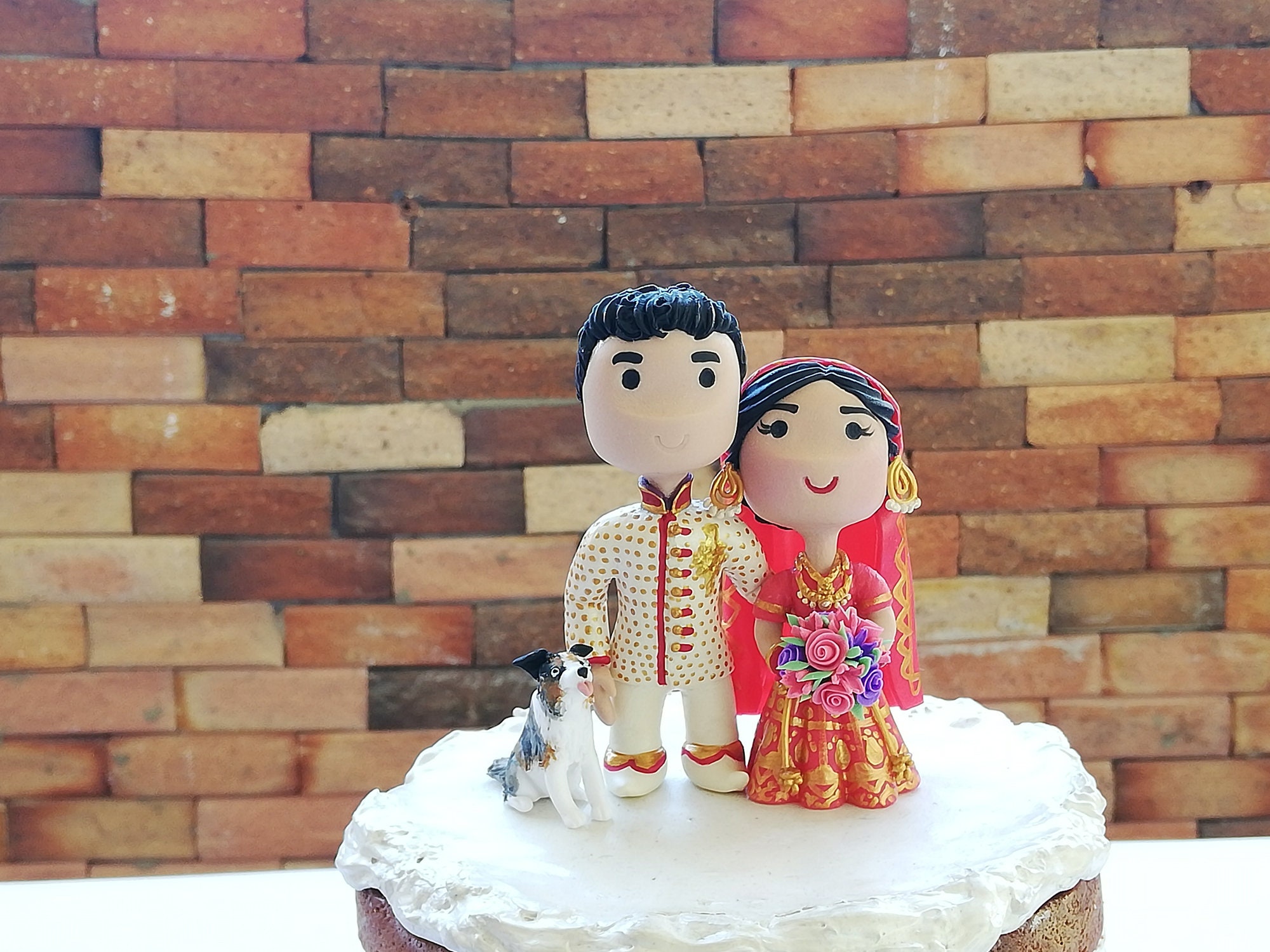Indian Style Wedding Cake topper - Decorated Cake by Mary - CakesDecor