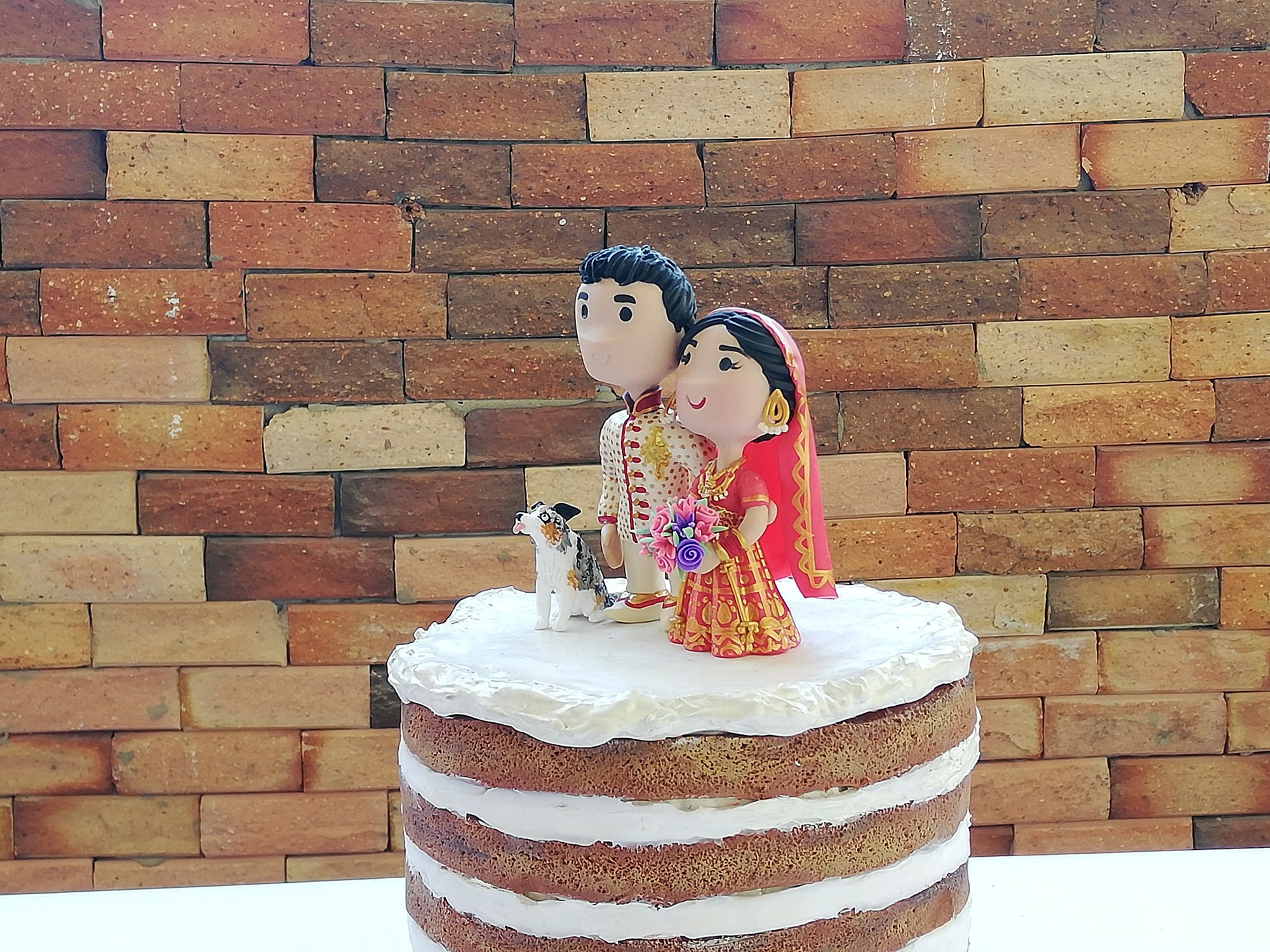 Indian Bride And Groom Cake Topper