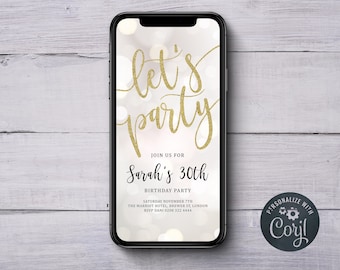 evite invitation etsy