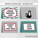 Personalised Printable Cat Water Bottle Labels, Green and Red Bottle ...