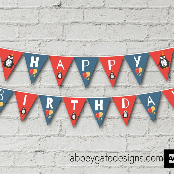 Penguin Banner - Etsy