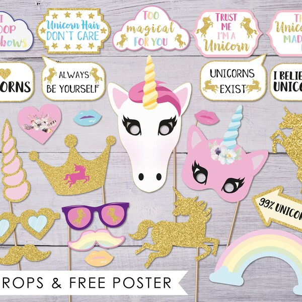Unicorn Photo Booth - Etsy