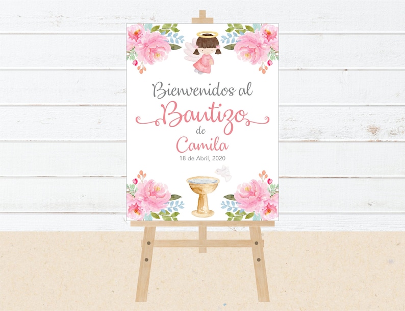 Baptism Sign in Spanish. Printable File. Spanish Etsy España