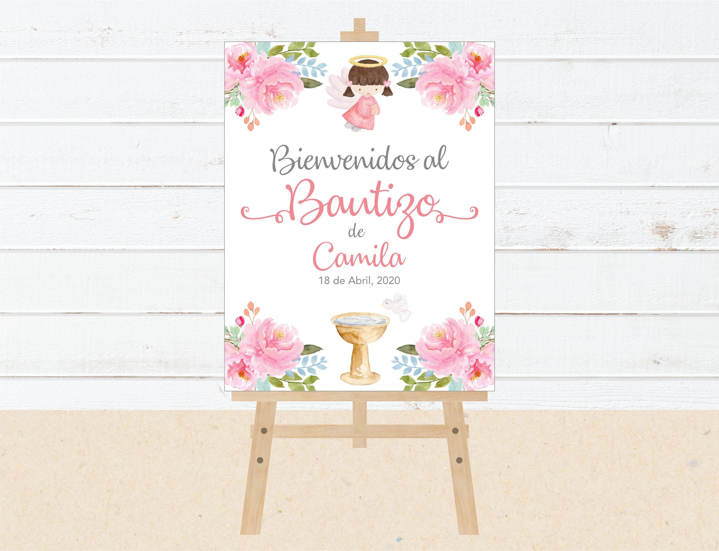 Baptism Sign in Spanish. Printable File. Spanish Etsy México