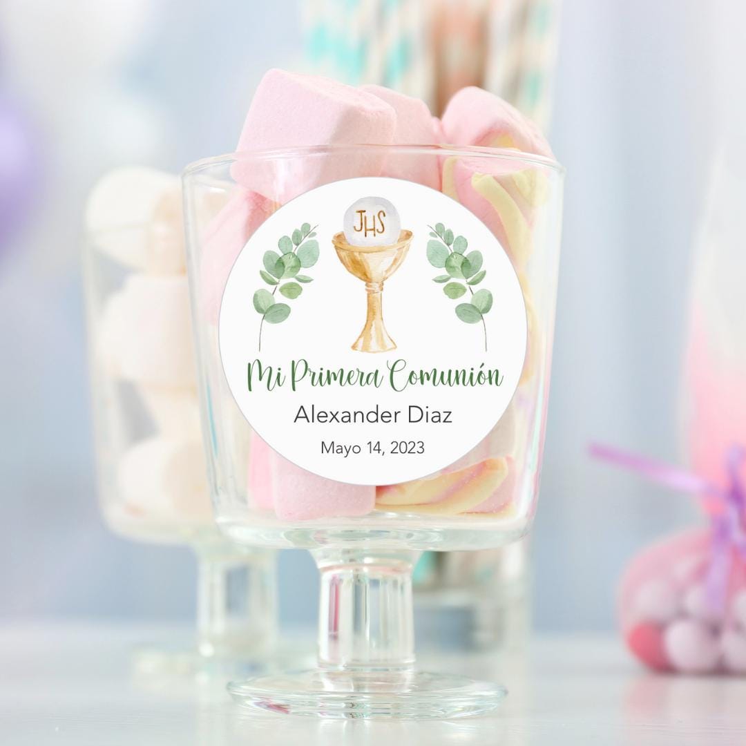 10 Pack Girl First Communion Foam Party Favors – 3D Religious Centerpieces (White)