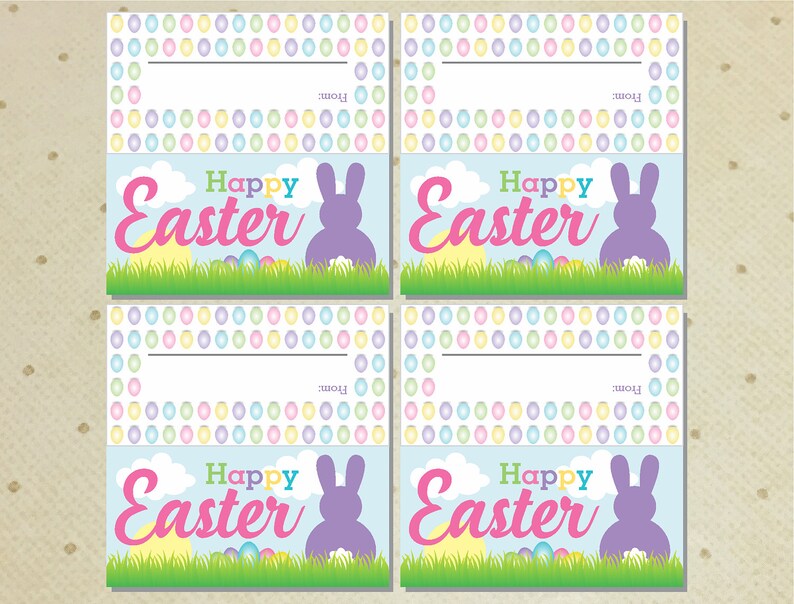 Easter Treat Bags Toppers Printable Easter Treat Bags | Etsy