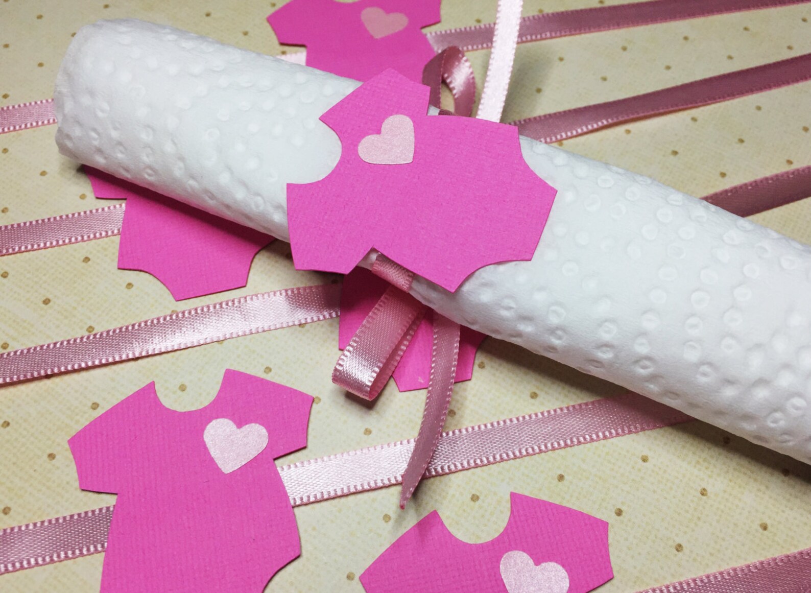 Baby Shower Napkin Rings / Wraps. Set of 10. Onesie Bodysuit. Etsy