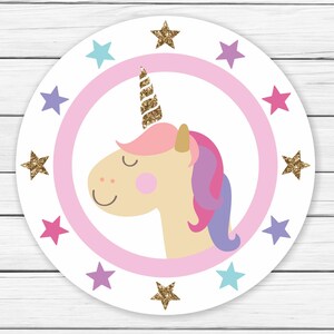 Unicorn Cupcake Toppers Printable - Unicorn Cupcake Toppers Download – Birthday - Printable Unicorn Birthday Cupcake Toppers