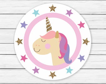 Toppers de Cupcake de Unicornio Imprimibles - Descarga de Toppers de Cupcake de Unicornio – Cumpleaños - Toppers de Cupcake de Cumpleaños de Unicornio Imprimibles