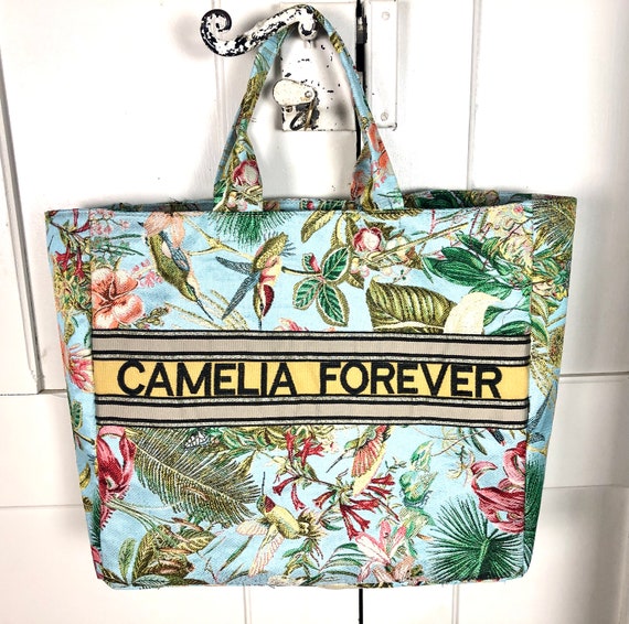 floral book bag