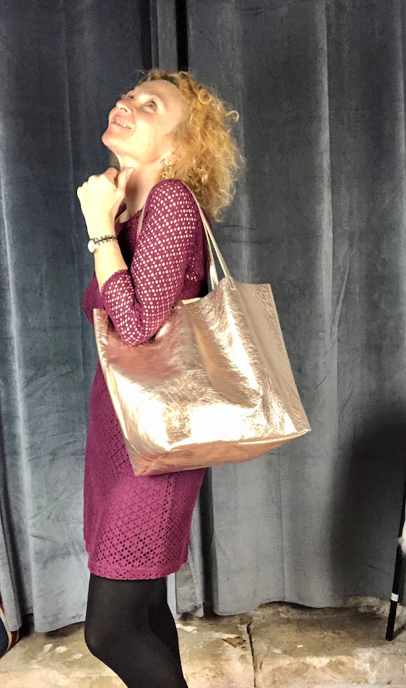 Borsa rosa deals metallizzata