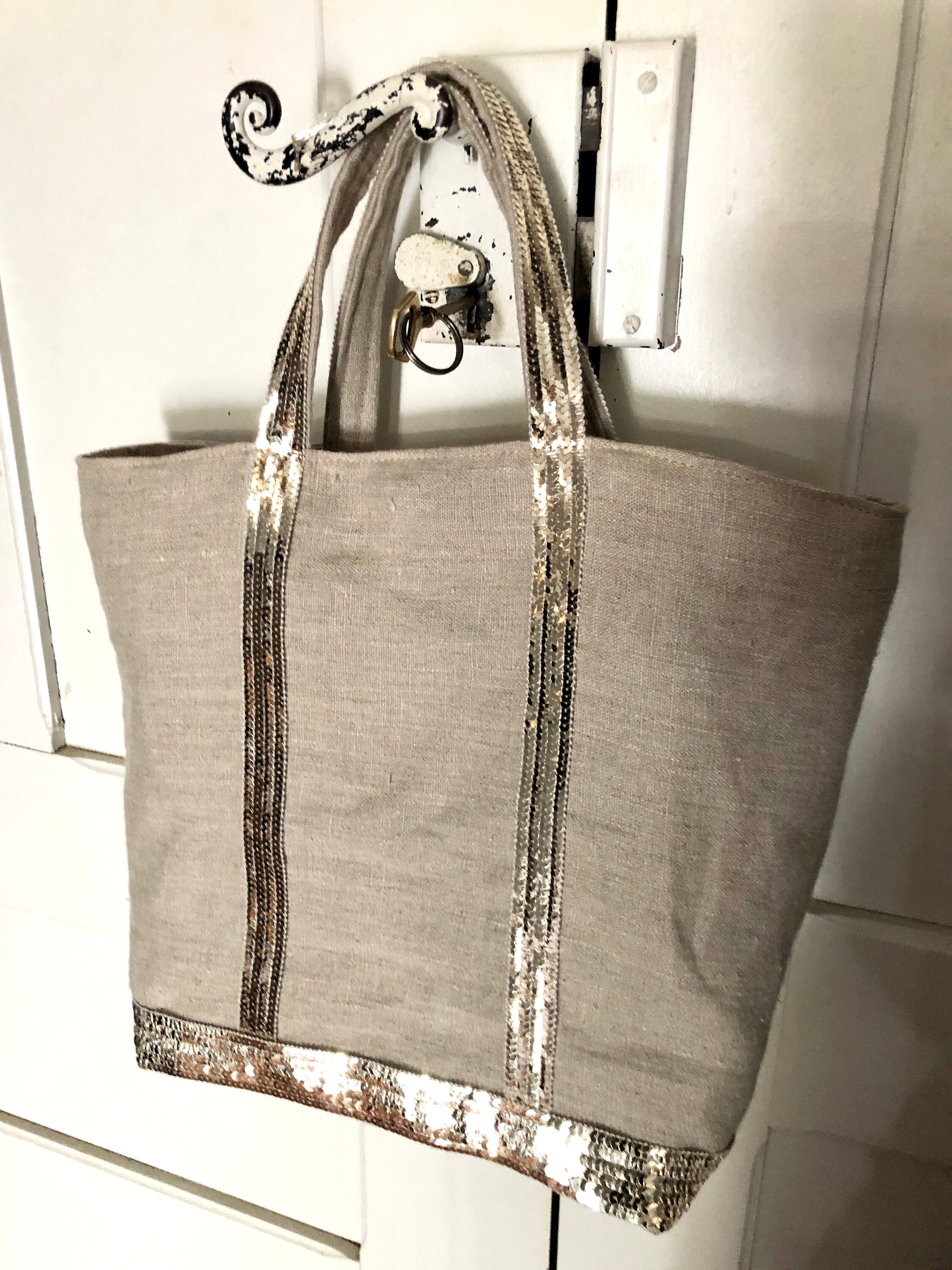 Sac été en en lin sac à main sequins sac paillettes lin Etsy
