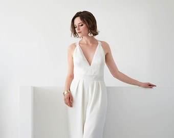 Wedding ivory jumpsuit TANGO