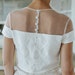 Bridal Top In Lace And Tulle Plumetis Bamba Etsy