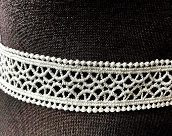 Ceinture en Guipure de coton, tissu ajouré, accessoire de mariée