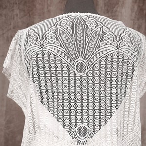 Bridal lace top &quot;Odissi&quot; with short sleeves