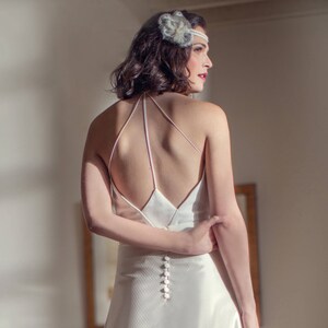 Bandeau de mariée fleur en dentelle Java image 5