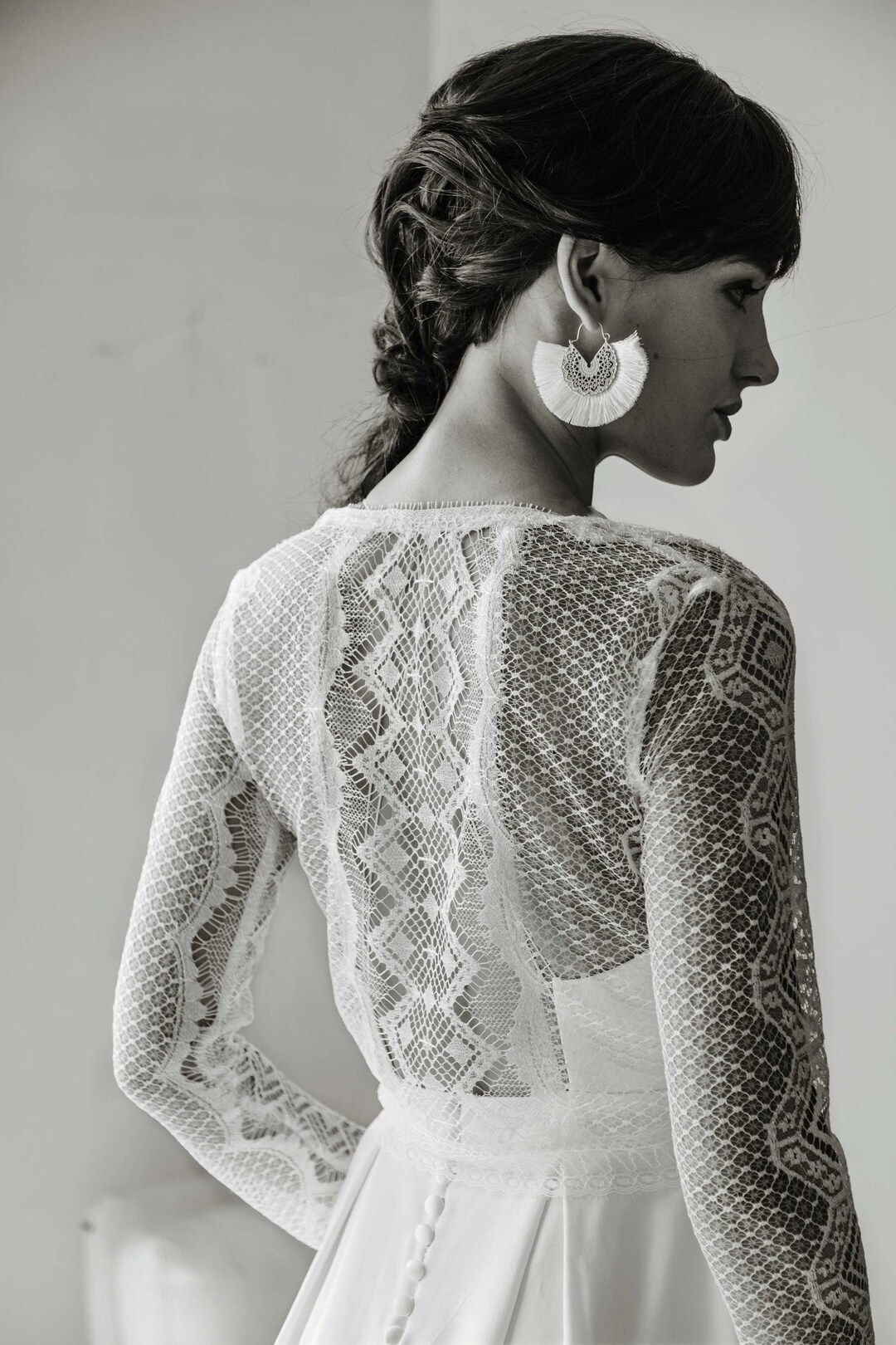 Top de mariage réversible en dentelle « LIMA » France