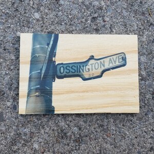 Ossington Ave - Carte postale en bois