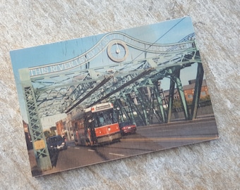 Riverdale Bridge TTC - Wood Postcard