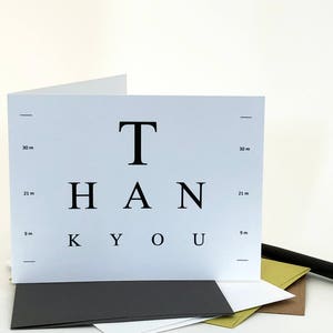 Eye Doctor Thank You Card Surgery Eye Test Glasses Optometrist Optometry National Doctors Day Medical Theme Eye Doctor image 6