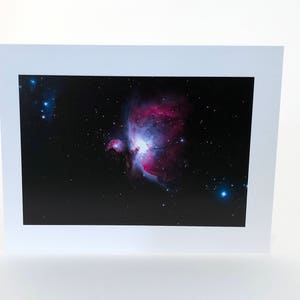 Orion Nebula Greeting Card Eclipse Photography Handmade Observatory Astronomy Astrophotography Stars Telescope Space image 2