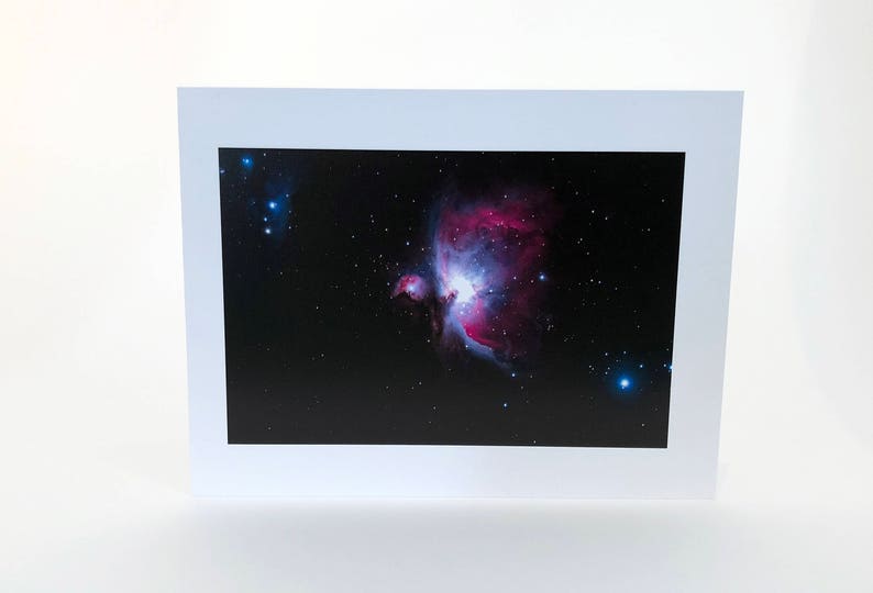 Orion Nebula Greeting Card Eclipse Photography Handmade Observatory Astronomy Astrophotography Stars Telescope Space image 2