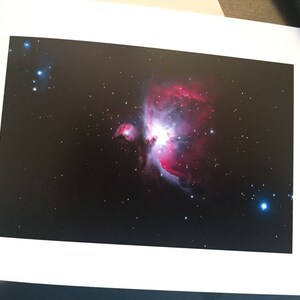 Orion Nebula Greeting Card Eclipse Photography Handmade Observatory Astronomy Astrophotography Stars Telescope Space image 5