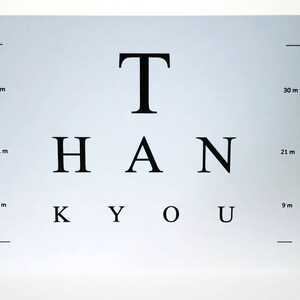 Eye Doctor Thank You Card Surgery Eye Test Glasses Optometrist Optometry National Doctors Day Medical Theme Eye Doctor image 9