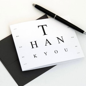 Eye Doctor Thank You Card Surgery Eye Test Glasses Optometrist Optometry National Doctors Day Medical Theme Eye Doctor image 7