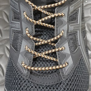 Brown Camo NO TIE Indestructible Shock Cord Locking Elastic Shoe Laces Running Work Boots Hiking Running Kid Adult Sneaker Rugged Hunting
