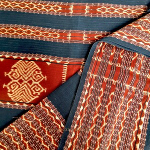 Vintage Indonesian Savu Ikat Textiles Sarong Indigenous Savu Textiles Natural Dye Handwoven Traditional Ikat Ethnic Handmade Museum Quality